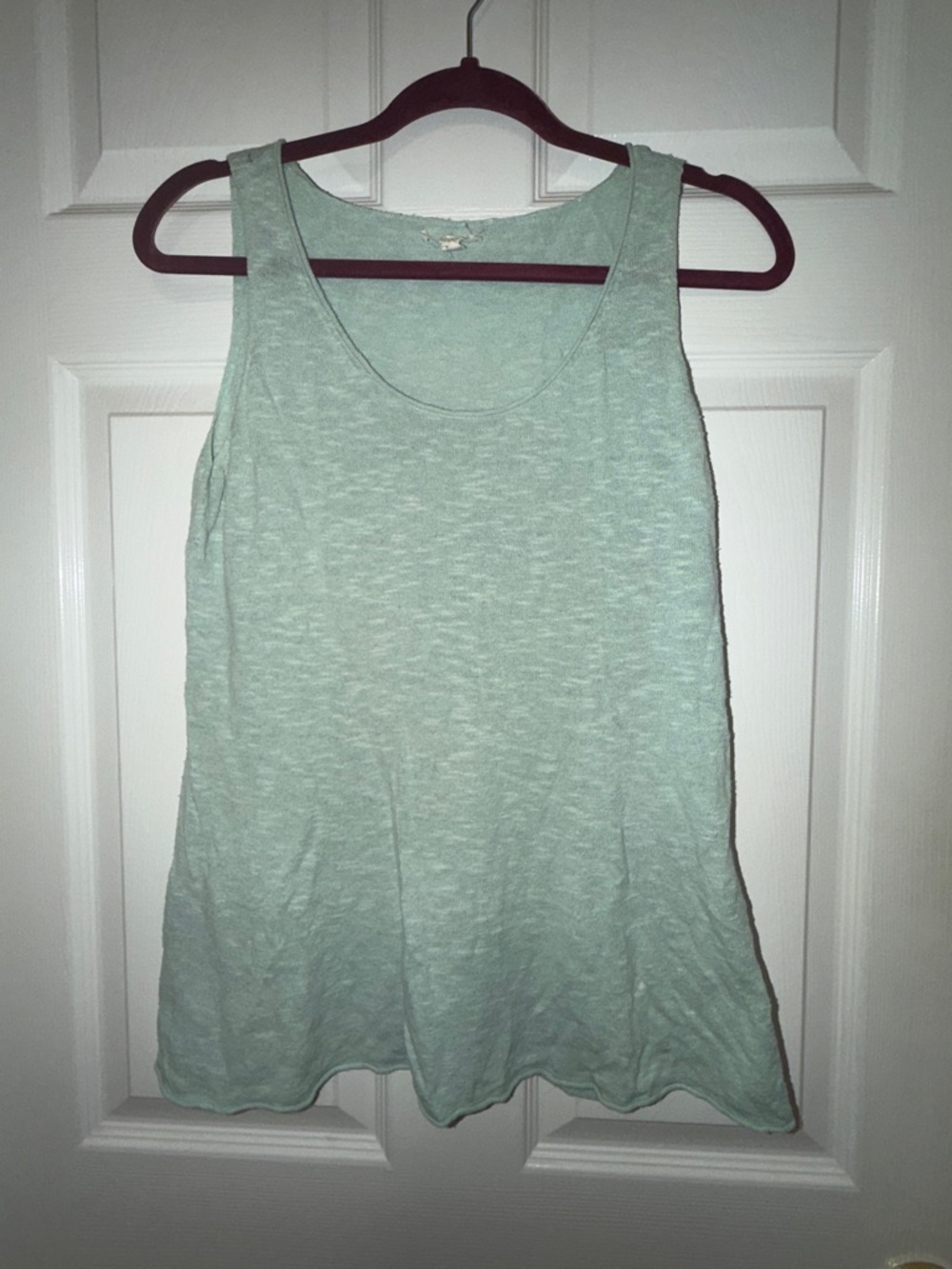 Eileen Fisher Mint Green Sleeveless Linen Blend Tank